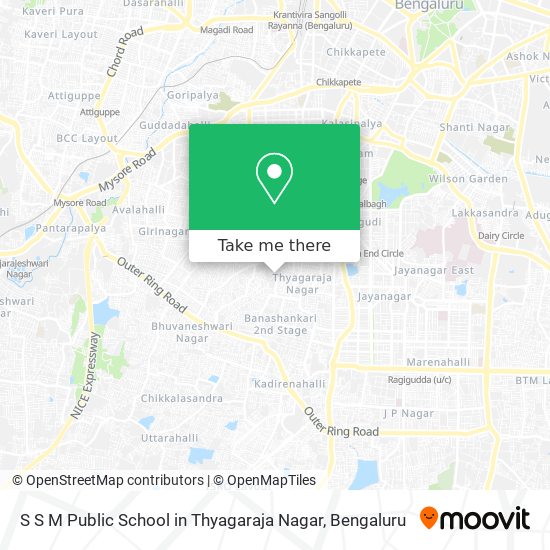 S S M Public School in Thyagaraja Nagar map