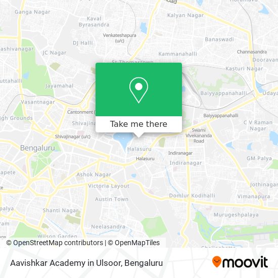 Aavishkar Academy in Ulsoor map