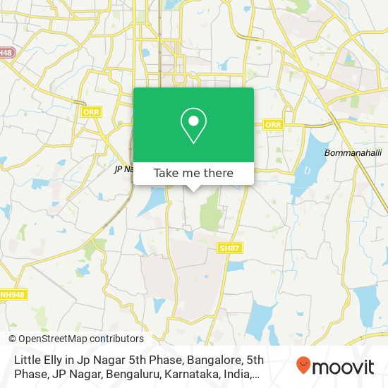 Little Elly in Jp Nagar 5th Phase, Bangalore, 5th Phase, JP Nagar, Bengaluru, Karnataka, India map