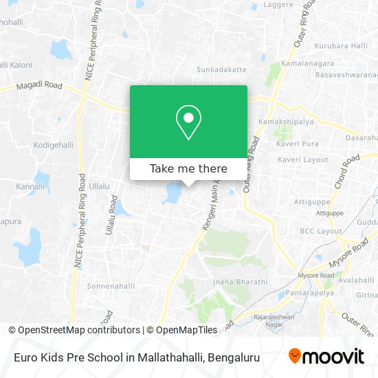 Euro Kids Pre School in Mallathahalli map