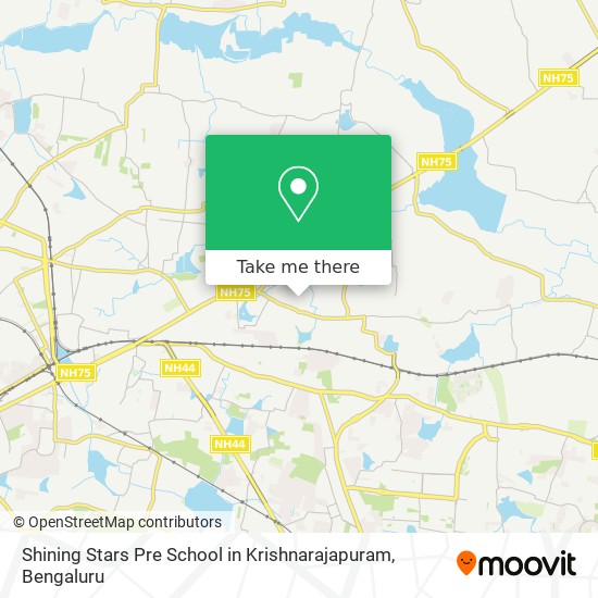 Shining Stars Pre School in Krishnarajapuram map