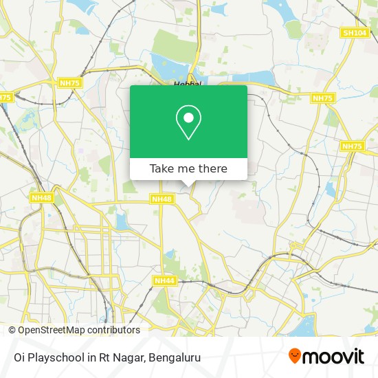 Oi Playschool in Rt Nagar map