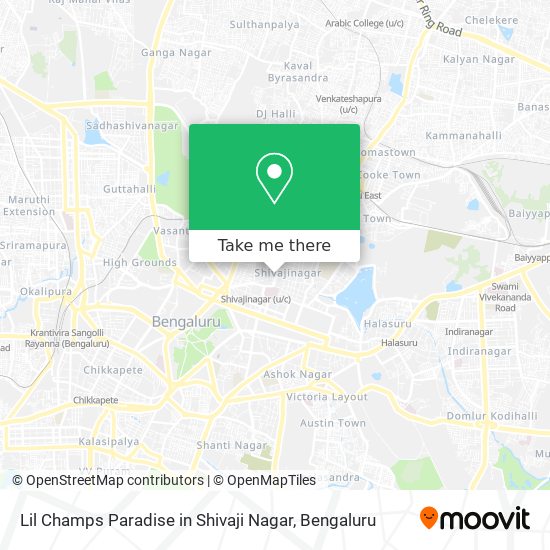 Lil Champs Paradise in Shivaji Nagar map