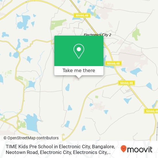 TIME Kids Pre School in Electronic City, Bangalore, Neotown Road, Electronic City, Electronics City map