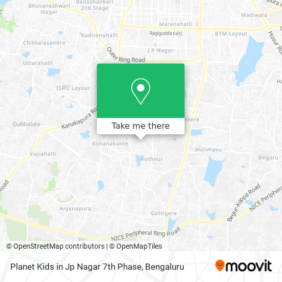 Planet Kids in Jp Nagar 7th Phase map