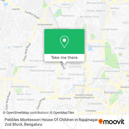 Pebbles Montessori House Of Children in Rajajinagar 2nd Block map