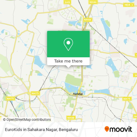 EuroKids in Sahakara Nagar map