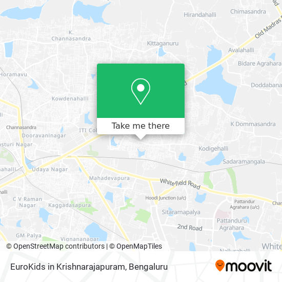 EuroKids in Krishnarajapuram map