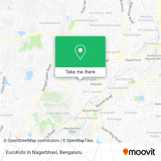EuroKids in Nagarbhavi map
