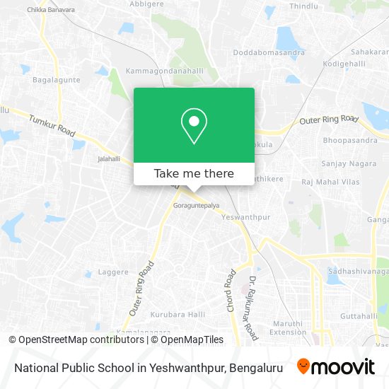 National Public School in Yeshwanthpur map