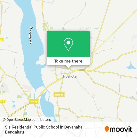Sls Residential Public School in Devanahalli map