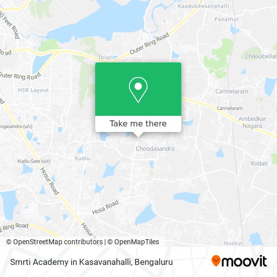 Smrti Academy in Kasavanahalli map