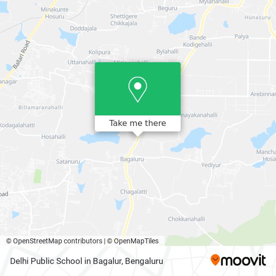 Delhi Public School in Bagalur map