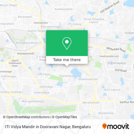 ITI Vidya Mandir in Dooravani Nagar map