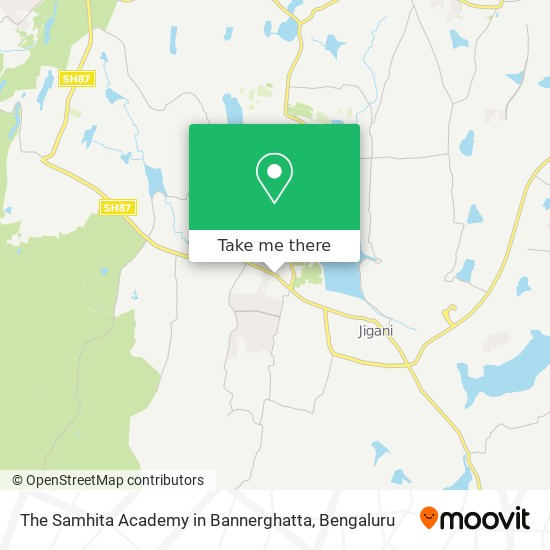 The Samhita Academy in Bannerghatta map