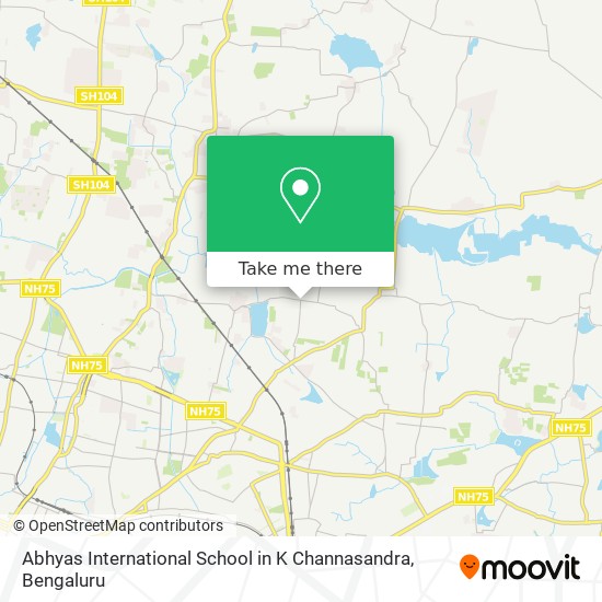 Abhyas International School in K Channasandra map