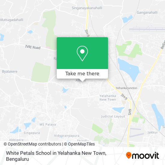 White Petals School in Yelahanka New Town map