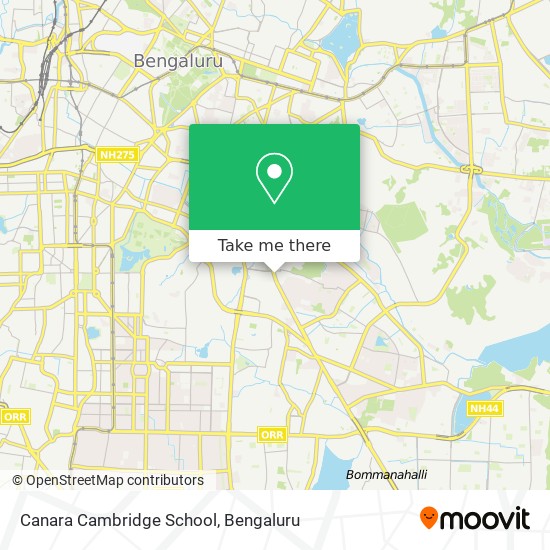Canara Cambridge School map