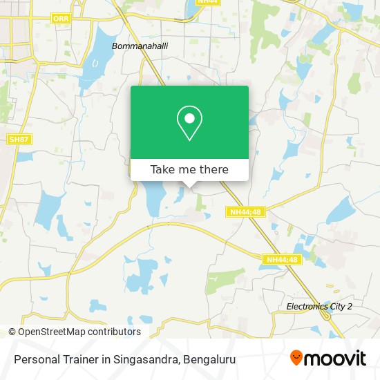 Personal Trainer in Singasandra map