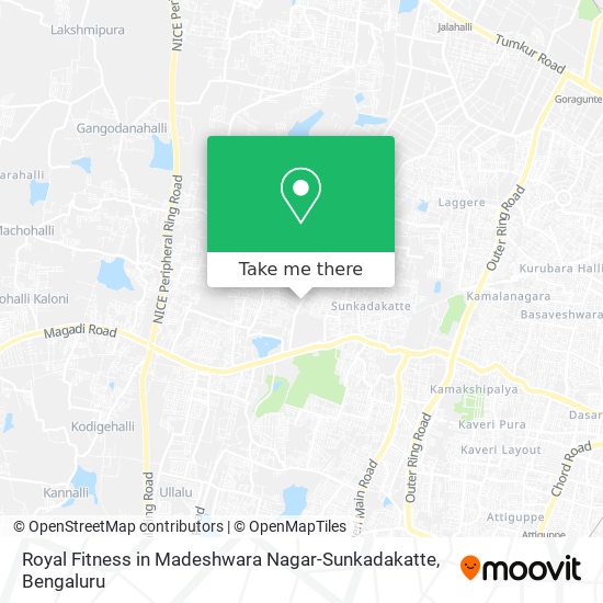 Royal Fitness in Madeshwara Nagar-Sunkadakatte map