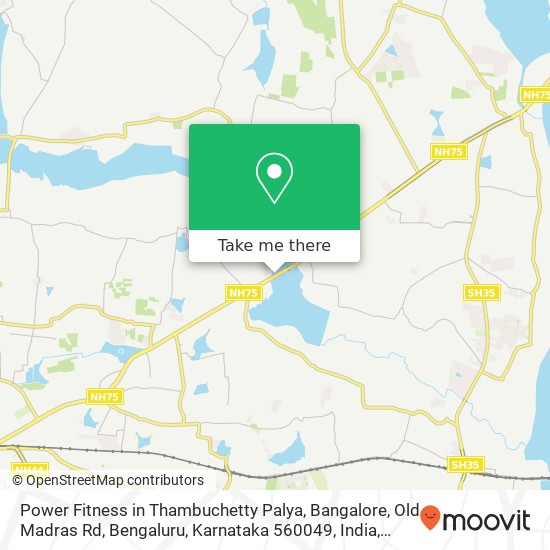 Power Fitness in Thambuchetty Palya, Bangalore, Old Madras Rd, Bengaluru, Karnataka 560049, India map