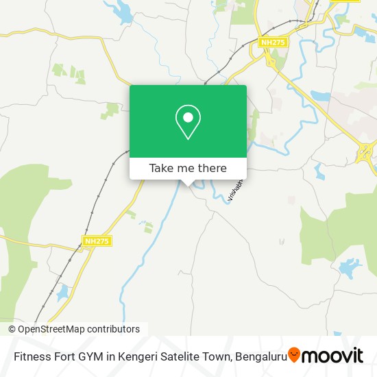 Fitness Fort GYM in Kengeri Satelite Town map