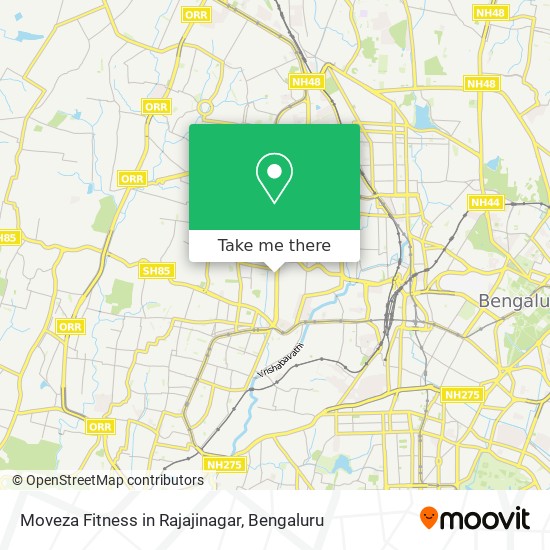 Moveza Fitness in Rajajinagar map