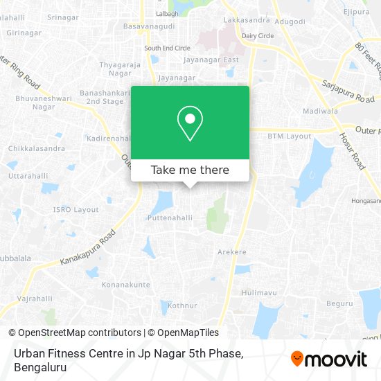 Urban Fitness Centre in Jp Nagar 5th Phase map