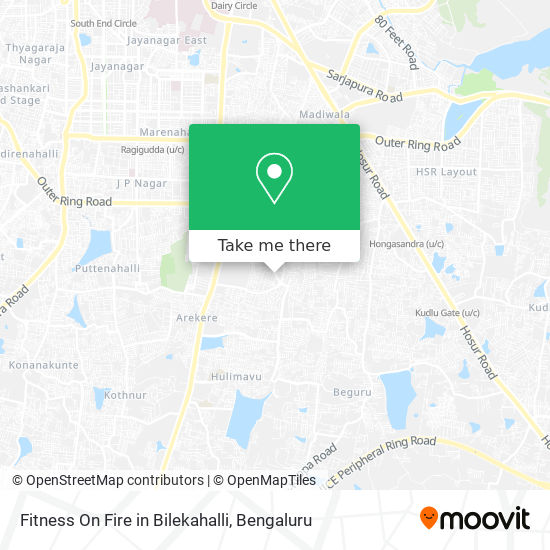 Fitness On Fire in Bilekahalli map