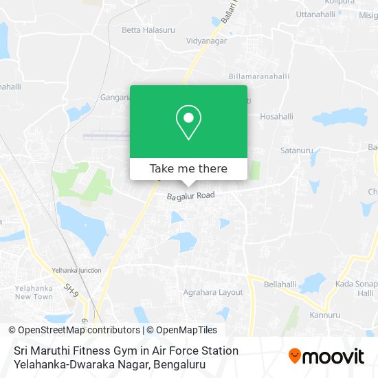 Sri Maruthi Fitness Gym in Air Force Station Yelahanka-Dwaraka Nagar map