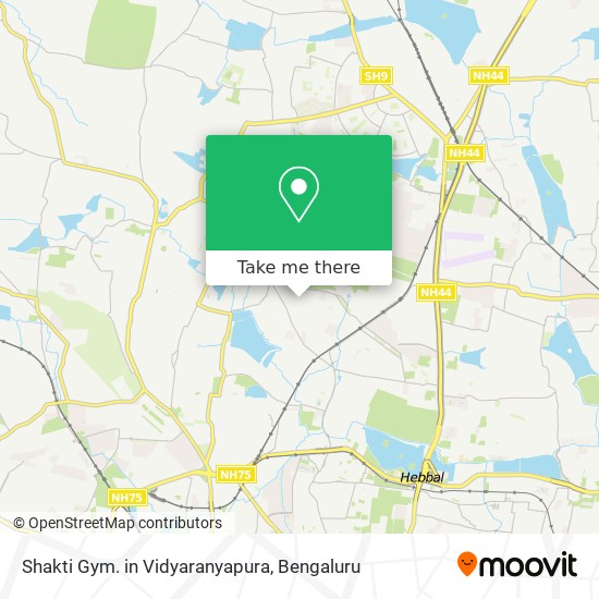 Shakti Gym. in Vidyaranyapura map