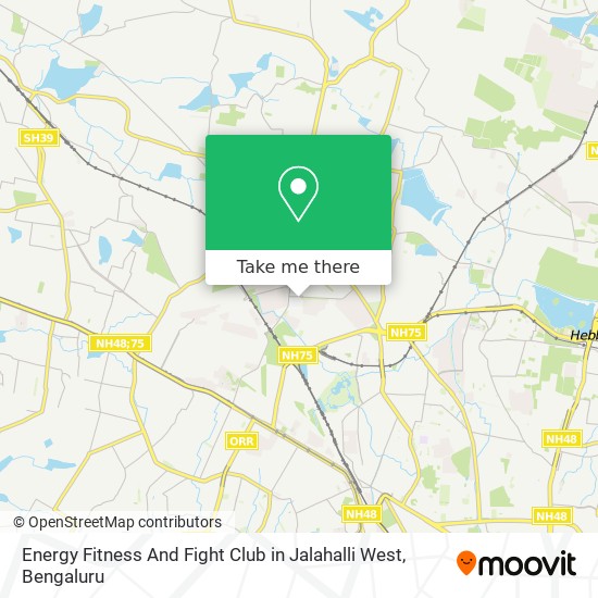 Energy Fitness And Fight Club in Jalahalli West map