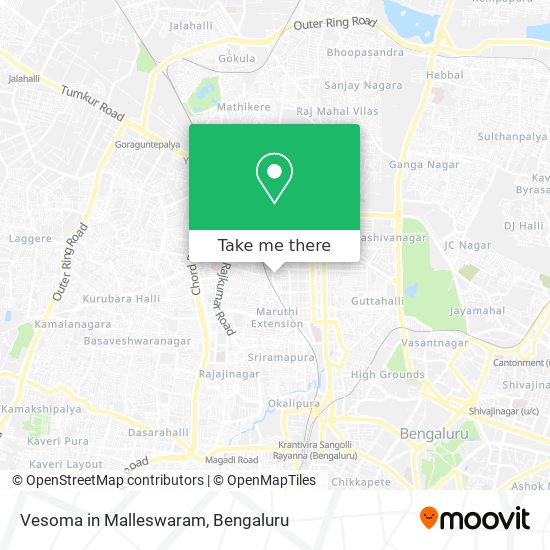 Vesoma in Malleswaram map
