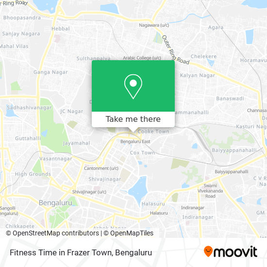 Fitness Time in Frazer Town map