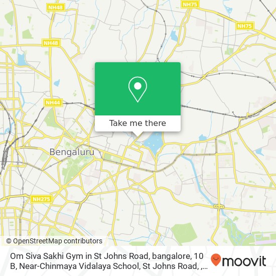 Om Siva Sakhi Gym in St Johns Road, bangalore, 10 B, Near-Chinmaya Vidalaya School, St Johns Road, map