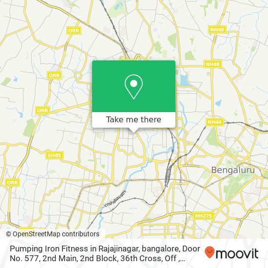 Pumping Iron Fitness in Rajajinagar, bangalore, Door No. 577, 2nd Main, 2nd Block, 36th Cross, Off map