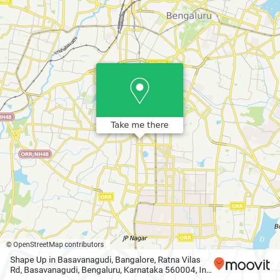 Shape Up in Basavanagudi, Bangalore, Ratna Vilas Rd, Basavanagudi, Bengaluru, Karnataka 560004, Ind map