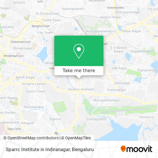 Sparrc Institute in Indiranagar map