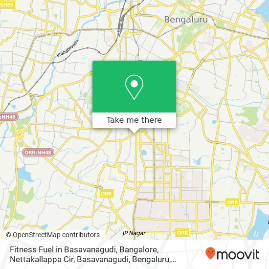 Fitness Fuel in Basavanagudi, Bangalore, Nettakallappa Cir, Basavanagudi, Bengaluru, Karnataka 5600 map