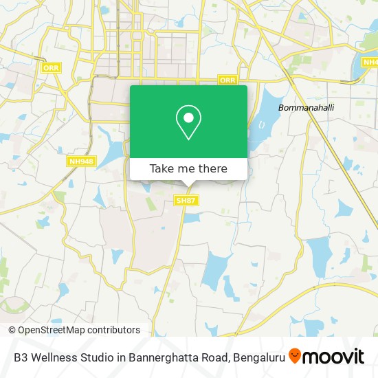 B3 Wellness Studio in Bannerghatta Road map