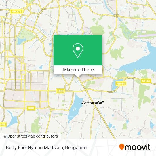 Body Fuel Gym in Madivala map