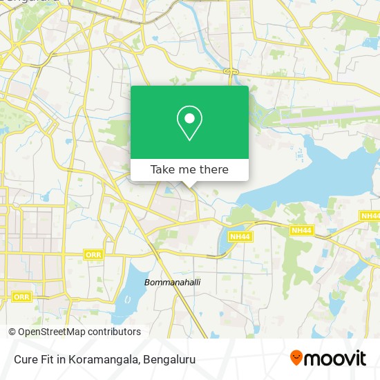 Cure Fit in Koramangala map