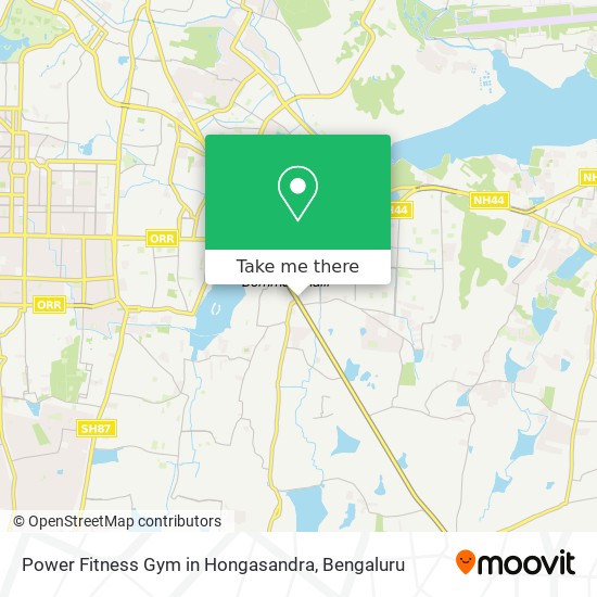 Power Fitness Gym in Hongasandra map