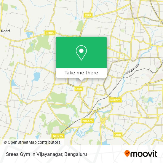 Srees Gym in Vijayanagar map