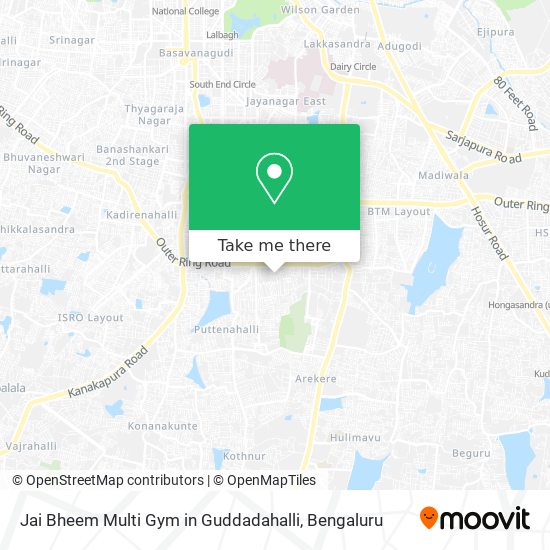 Jai Bheem Multi Gym in Guddadahalli map
