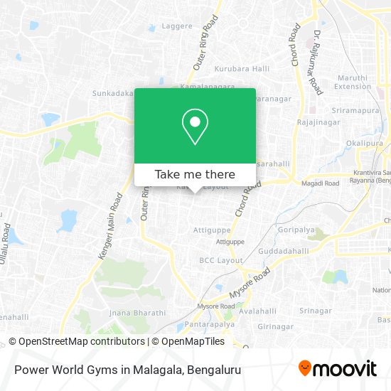 Power World Gyms in Malagala map