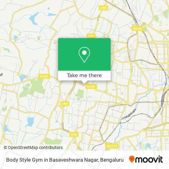 Body Style Gym in Basaveshwara Nagar map