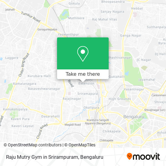 Raju Mutry Gym in Srirampuram map