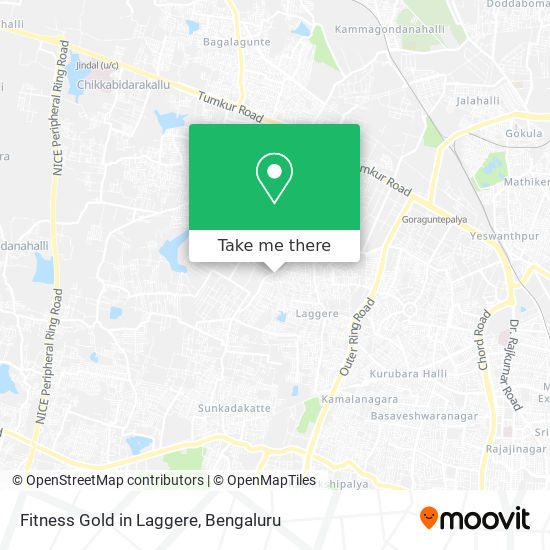 Fitness Gold in Laggere map