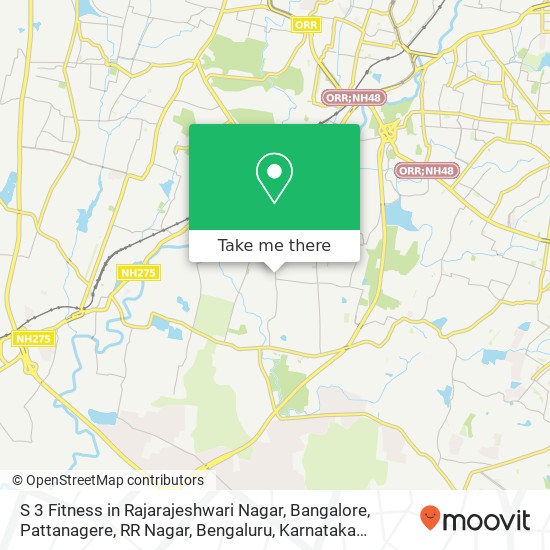 S 3 Fitness in Rajarajeshwari Nagar, Bangalore, Pattanagere, RR Nagar, Bengaluru, Karnataka 560098, map